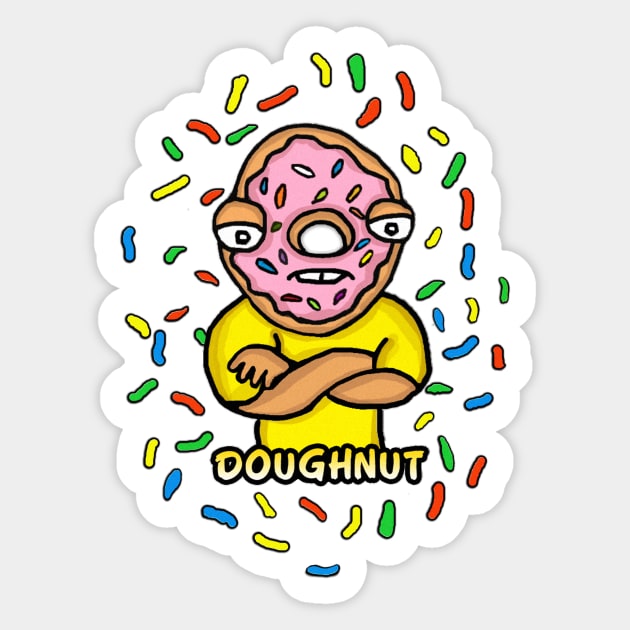 DOUG THE DOUGHNUT Sticker by BEAVERNIGHT